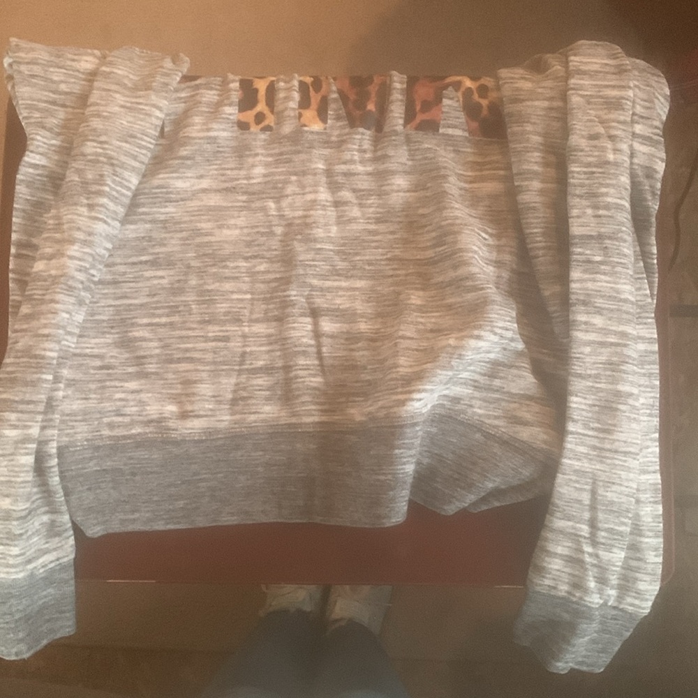 Pink Crew Neck Drawstring Pullover - image 4